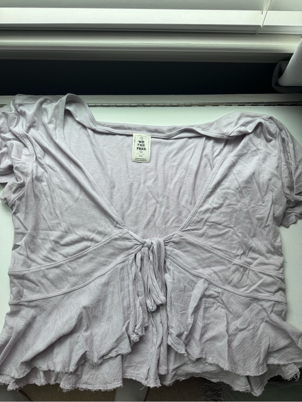 Free People lilac blouse